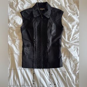 Elegant Black Sleeveless Vest
